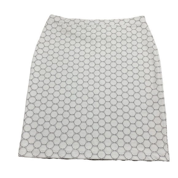 Leota Pencil Skirt in Ivory Luxe Jacquard, size Large - Picture 2 of 7